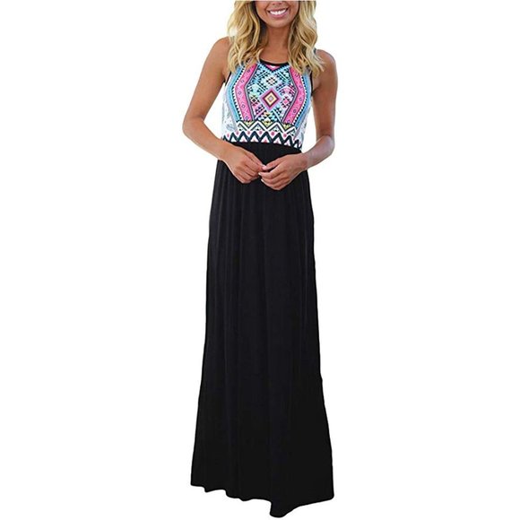 Amazon Dresses & Skirts - ♥ Sherosa Women Boho Chevron Striped Maxi Dress ♥
